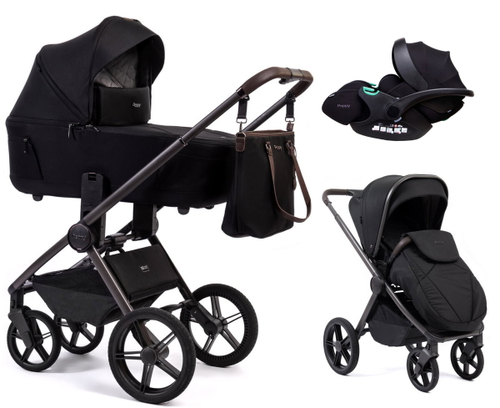 Детская коляска Peppy Monaco Thermo 3 в 1 с автокреслом Verona Black