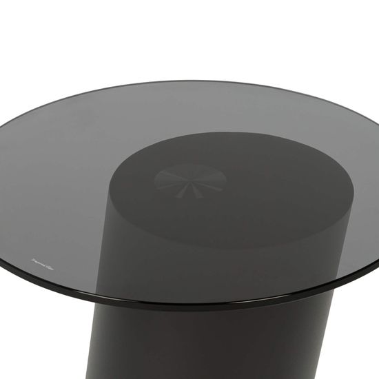 Кофейный стол Exalto 30х43 сталь и стекло