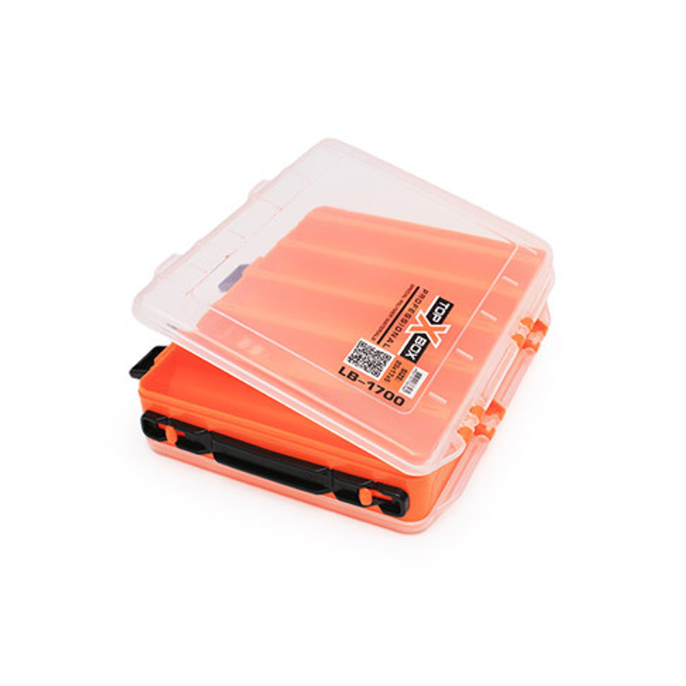 Коробка для хранения воблеров TOP BOX LB-1700 200*170*50 мм., цвет оранжевый