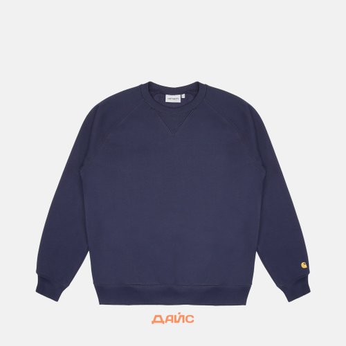 Толстовка мужская Carhartt WIP Chase Sweatshirt артикул:I033660_dark_navy - купить в магазине Дайс