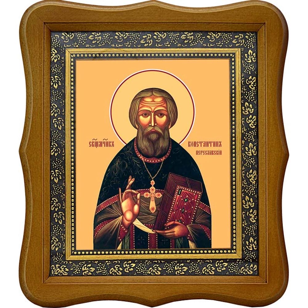 Константин Переславский (Снятиновский) священномученик, пресвитер. Икона на холсте.