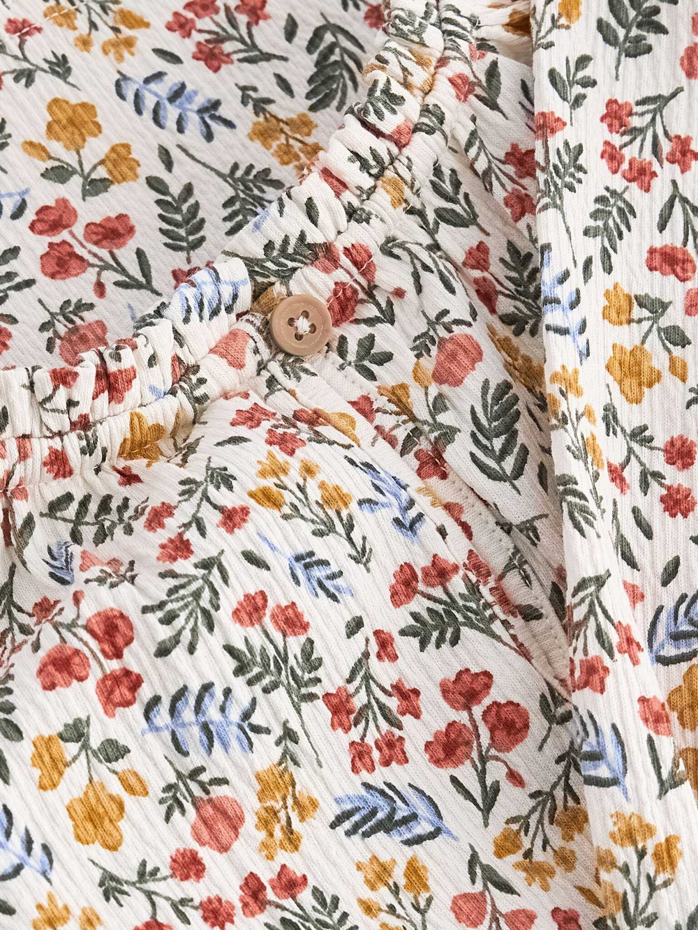 Блуза и легинсы в комплекте для девочки Next 386-047, Кирпичный, Белый