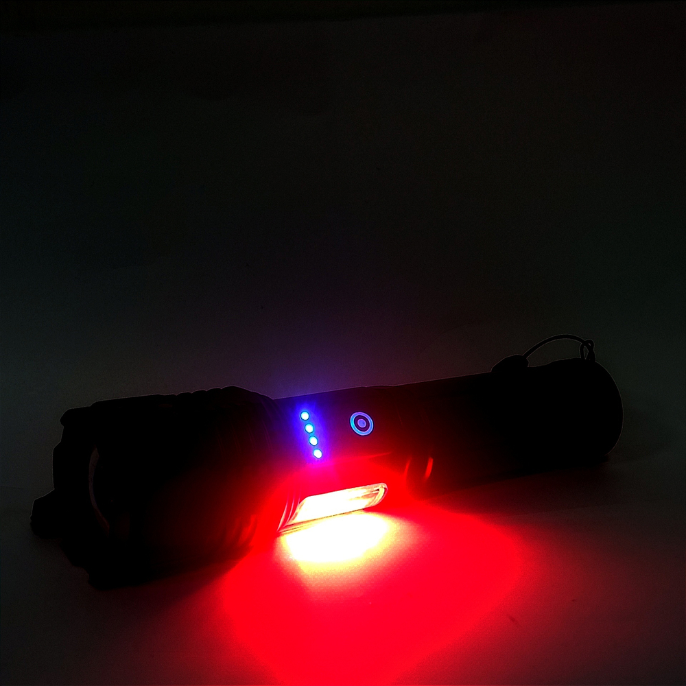 Фонарь ручной, яркий "Белый лазер" Огонь H-P19-PM10-TG Police