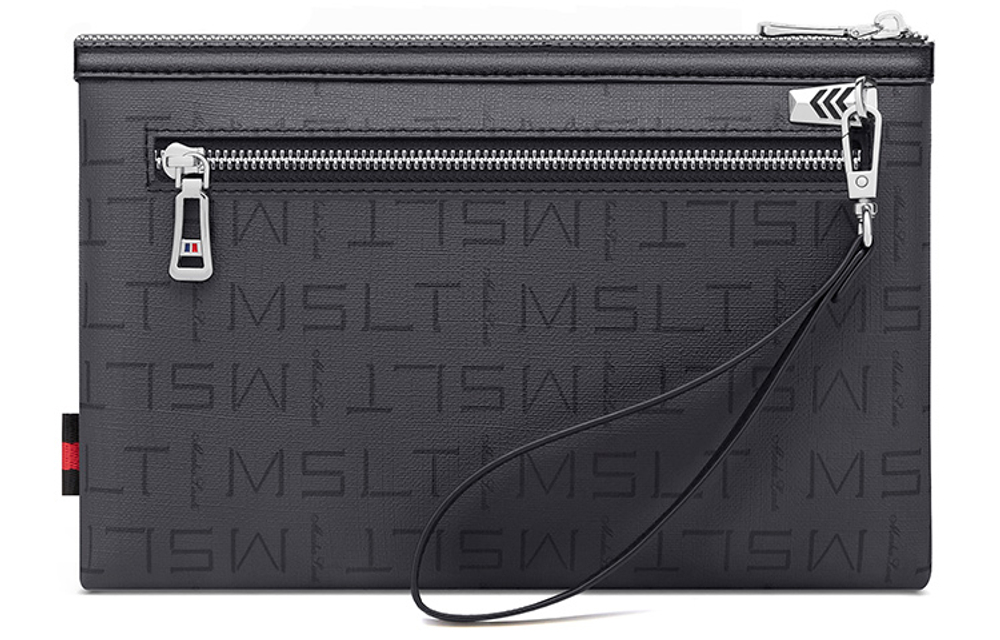 MashaLanti PVC Handheld Bag, Commute Bag, Envelope Bag, Clutch Regular Men"s Black