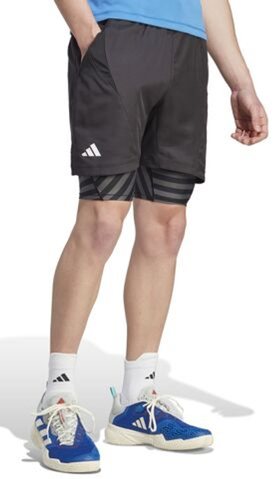 Мужские теннисные шорты Adidas 2n1 Short Pro - black
