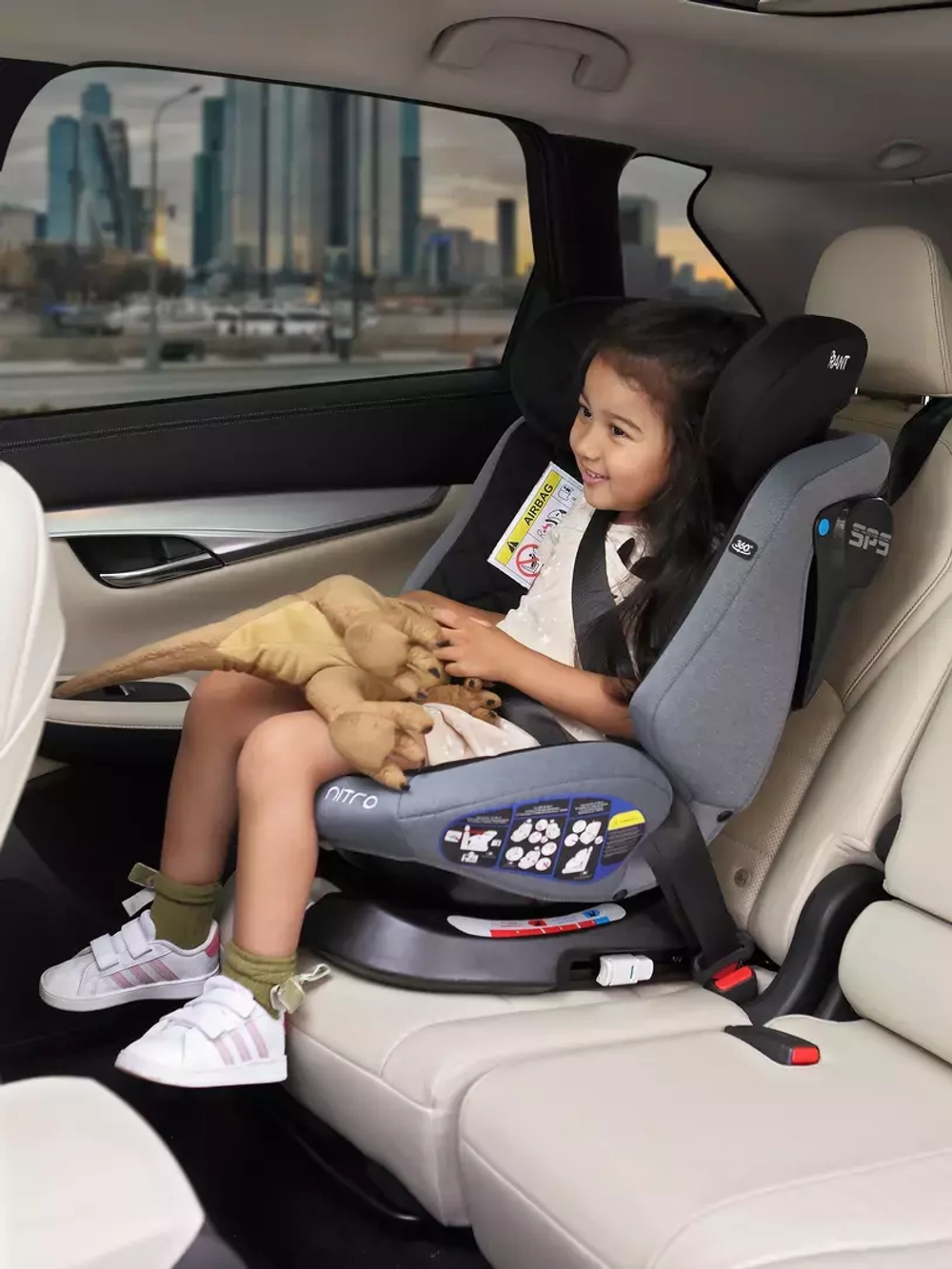 Автокресло Rant Nitro isofix 0/1/2/3 (0-36кг) Grey/Black