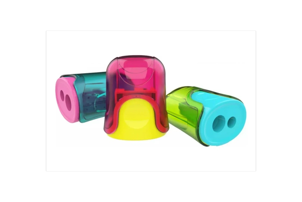 Точилка Deli U-touch 2 отв., цв. пластик с конт. ER01100