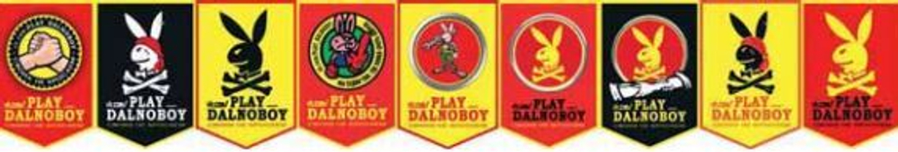 Флажки-гирлянда пластик ( 9шт/кт) "PLAY DALNOBOY" 11х7,5см 07539