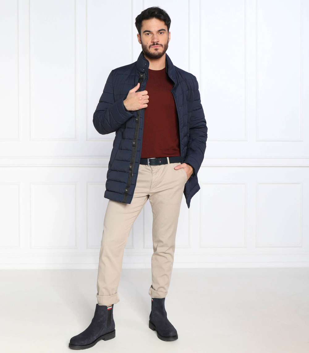 Хлопковый свитер leno-p BOSS BLACK - бордовый(50468239)