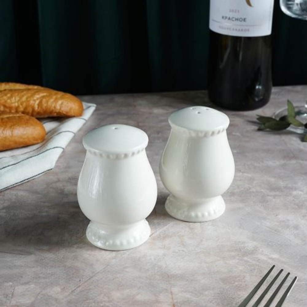 Набор соль+перец,фарфор "NOBLE" серия "LUXE"