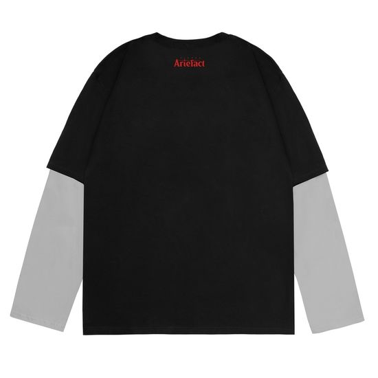 Лонгслив ARTEFACT Witchcraft/Fire Чёрный/серый