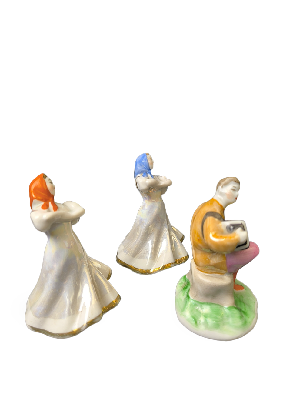 Фарфоровые статуэтки "Русский перепляс" (Дулёво)