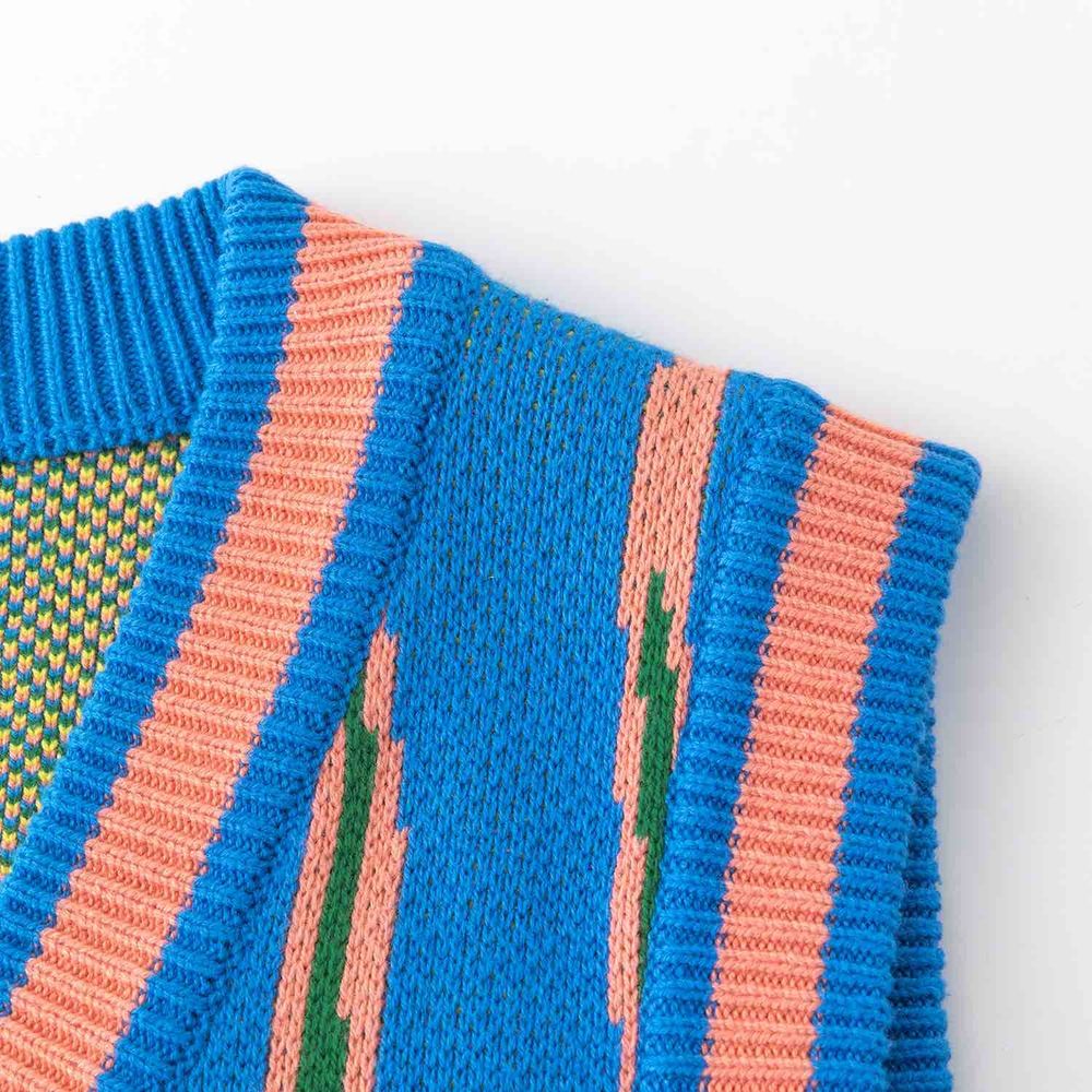 Жилет Ymkashix Вязаный Hellcome синий