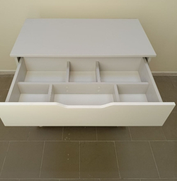 Пеленальный комод ИНКАНТО-ЮГ ,белый, белый\дуб, серый