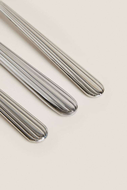 ZARA HOME НАБОР СТОЛОВЫХ ПРИБОРОВ, СТАЛЬНОЙ