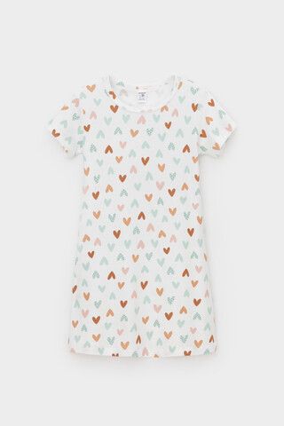 сорочка  для девочки  К 1156/конфетти из сердечек на сахаре