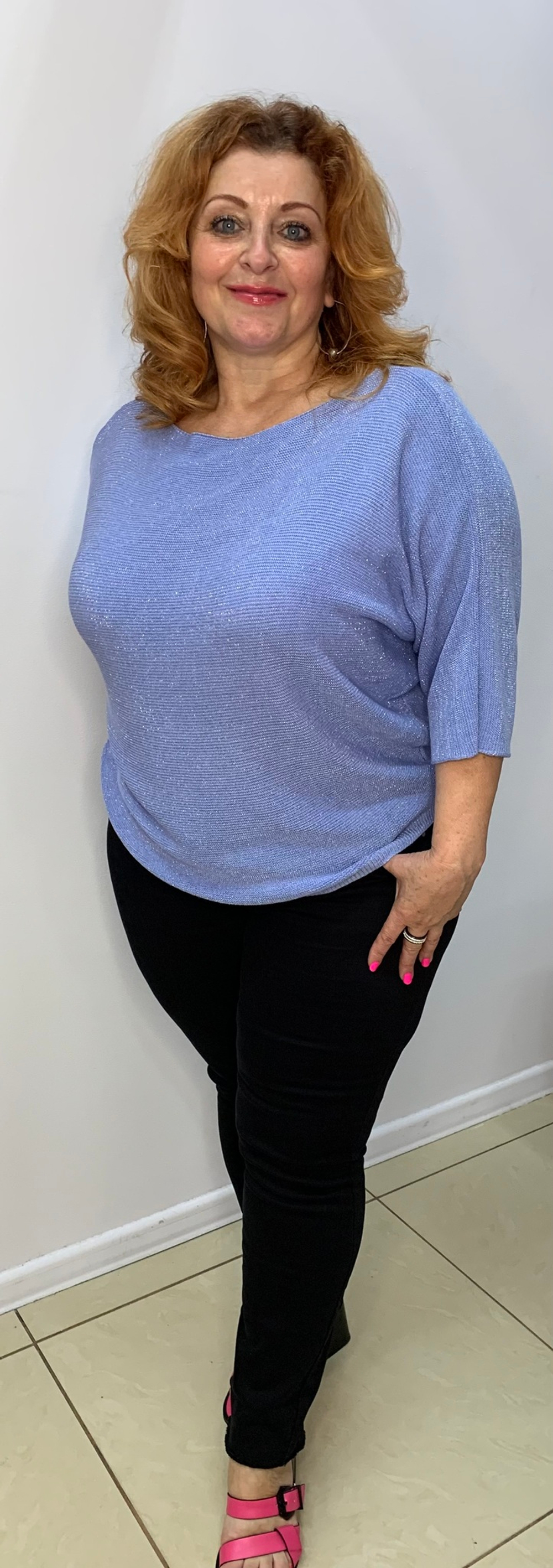 Люрексовый итальянский  блузон