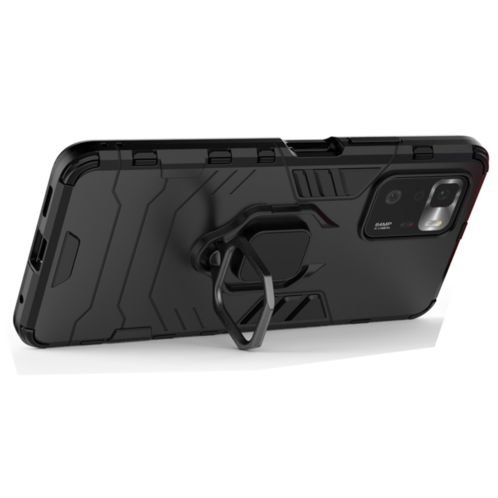 Противоударный чехол с кольцом Panther Case для Xiaomi Poco X3 GT