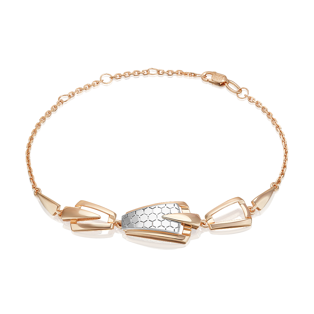 Браслет из комбинированного золота