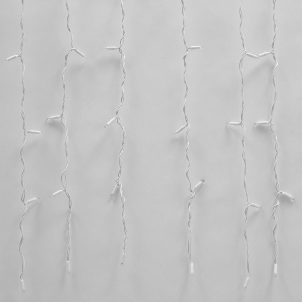 ULD-C2030-240-SWK RED IP67 Занавес светодиодный со статическим свечением. 3х2м. Соединяемый. 240 светодиодов. Красный свет. Провод белый. TM Uniel.