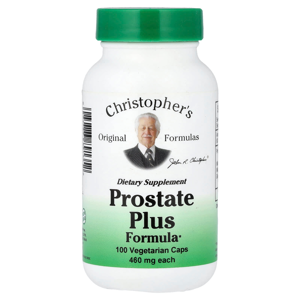 Christopher's Original Formulas, Prostate Plus Formula, 100 вегетарианских капсул