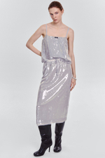 Топ с пайетками на шифоне