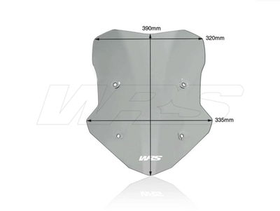 WRS Standart Ветровое стекло BMW F 900 XR сильно затемненное