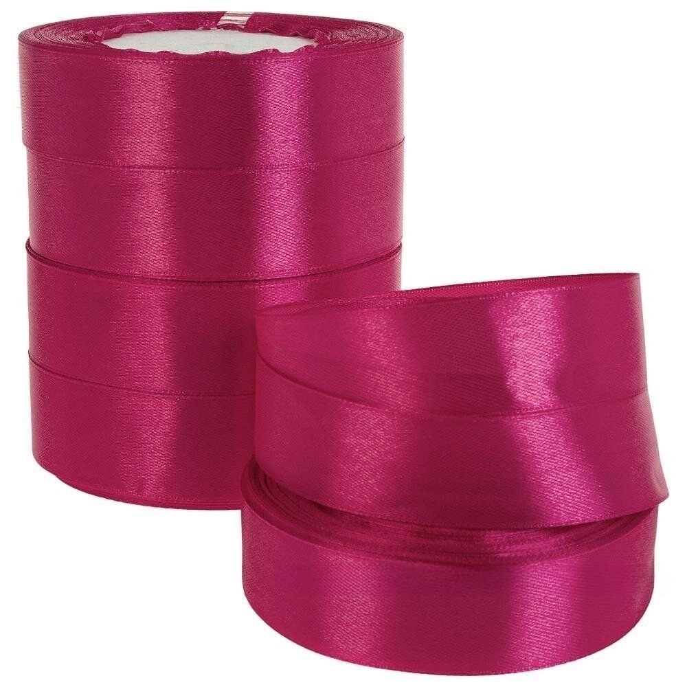Лента атласная 2,5см*22,85м МАЛИНА