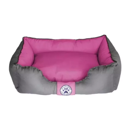 Лежанка для собак размер М двухсторонняя разборная розовая Царь-лежанка Lapalandia