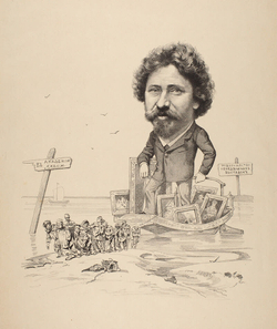 Лебедев А.И. (1826–1898). Карикатура на И.Е. Репина.