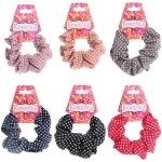 Резинка для волос «Collection School», принт горошек, микс 6 цветов, d-9см●