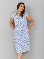 Ночная сорочка С-007/белый-букетик