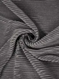 Ткань Гофре 140 гр/м2, 100% пэ, ш. 160 см, серый