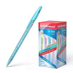 Qələm \ Ручка \ Pen ErichKrause® R-301 Spring Stick 0.7 Ballpoint Pen, Ink Color Blue