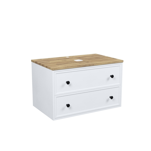 Тумба подвесная со столешницей, 80см, белый матов. Torr, IDDIS  85631