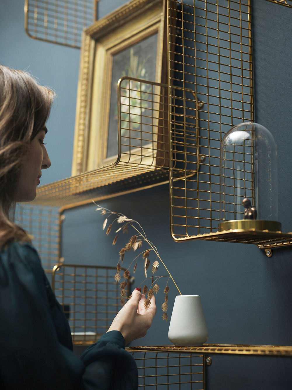 Настенная полка IKEA SVENSHULT (СВЕНШУЛЬТ), Золотой, 60х20 см