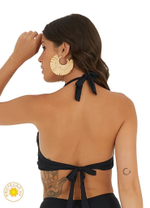 Купальник для большой груди раздельный "Черный"