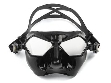 Маска Salvimar Incredibile черный силикон/прозрачные линзы