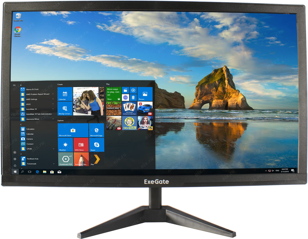 27" ЖК монитор ExeGate EB2700 (LCD, 1920x1080, D-Sub, HDMI) &lt;EX294425RUS&gt;
