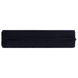 Пенал-косметичка BRAUBERG овальный, полиэстер, "Black", 22х9х5 см, 229271