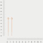 Серьги-продевки женские из розового золота 585 пробы без вставок (арт. 220199)