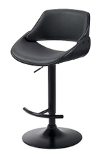 Стул барный JY1995 серый PU/черный/черный