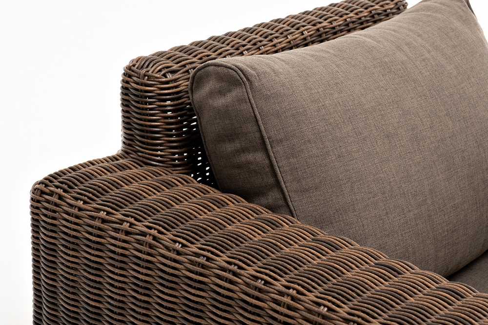 "Боно" лаунж-зона из искусственного ротанга, цвет коричневый