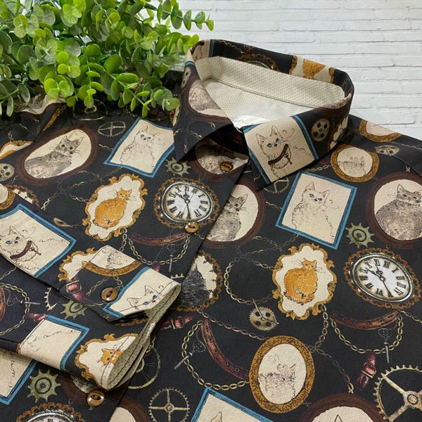 КОТЫ В РАМКАХ, ЧАСЫ, 100% хлопок 3