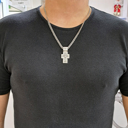 Крест мужской серебро 925 8603