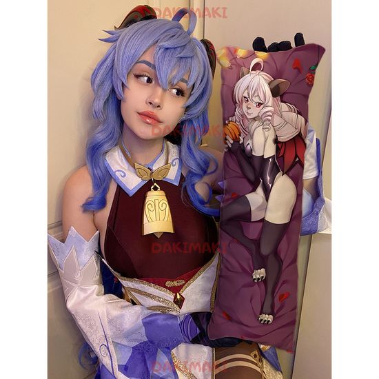 Мини дакимакура фурри Летучая мышь девочка арт. M1192, 60х20 см