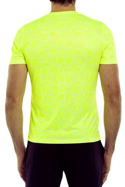 Теннисная футболка Hydrogen Allover Tennis Tech T-Shirt - fluo yellow