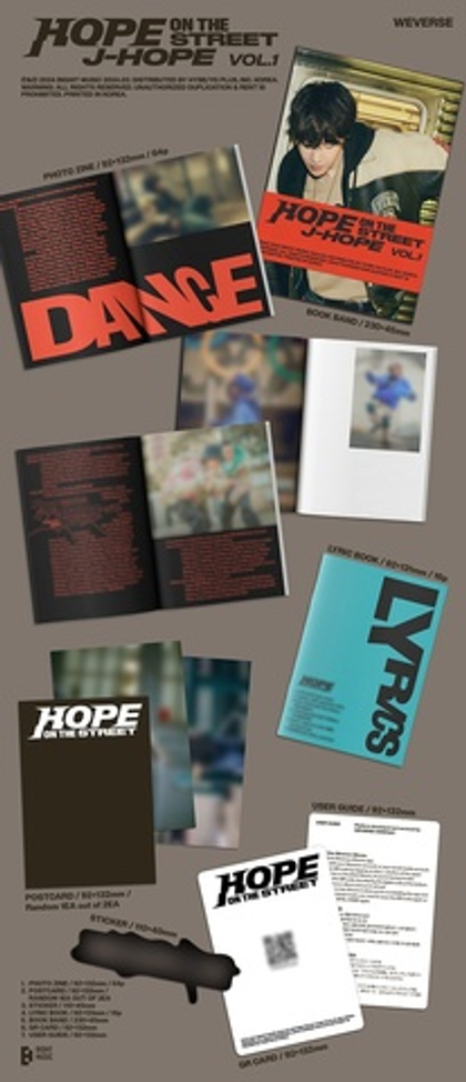 Альбом J-HOPE - HOPE ON THE STREET VOL.1 (Weverse Albums Ver.)
