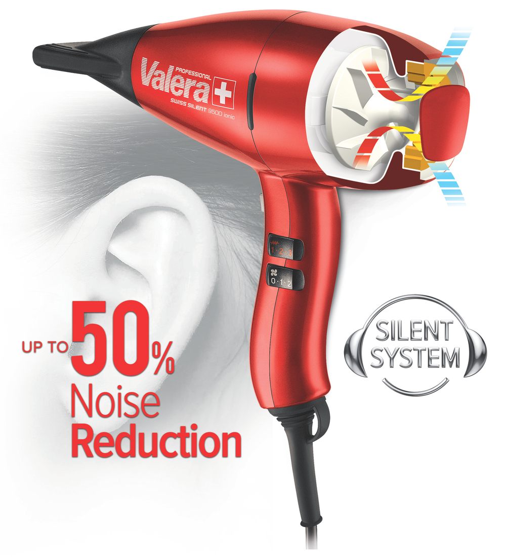 Фен для волос 2000Вт Valera Swiss Silent Ionic Rotocord SX 9500Y RC