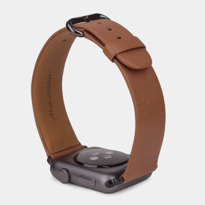 Ремешок для Apple Watch 40/41/42 mm из кожи теленка, коричневого цвета